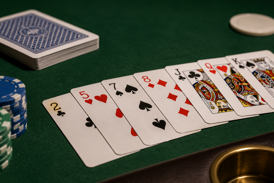 Seitsemän kortin stud-pokeri – säännöt ja pelin kulku