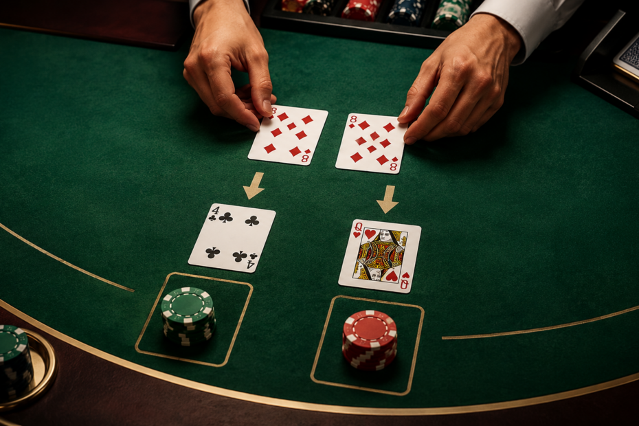 Blackjack split – milloin parit kannattaa jakaa? Blackjack split – milloin parit kannattaa jakaa?
