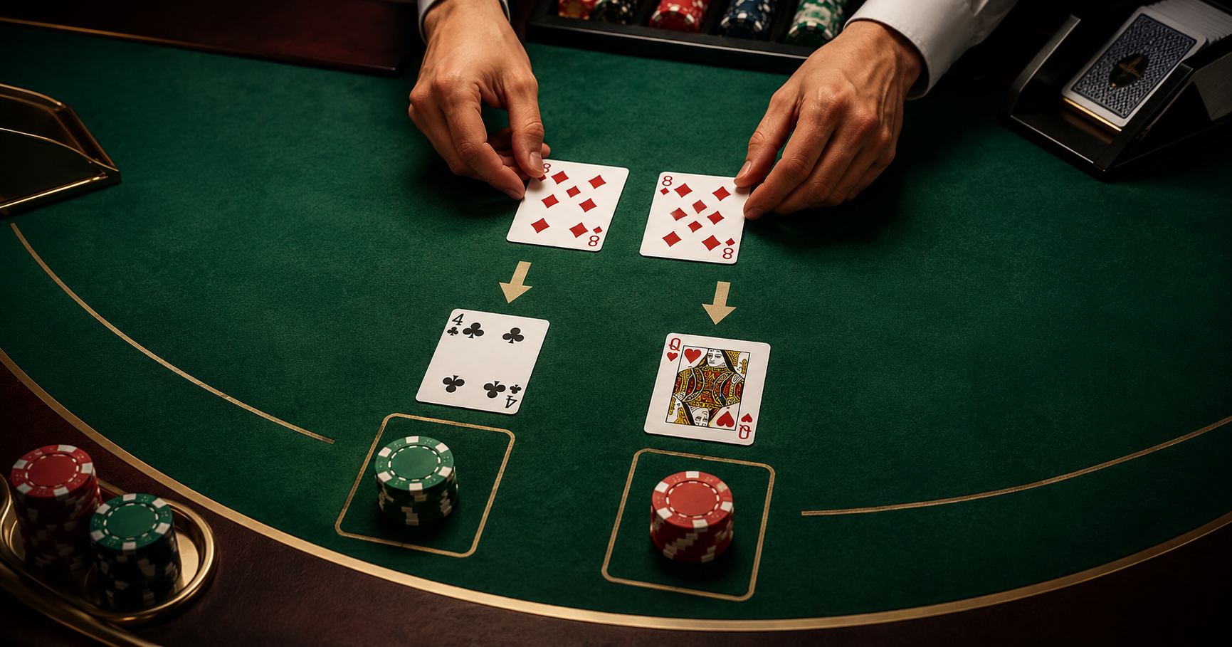 Blackjack split – milloin parit kannattaa jakaa?