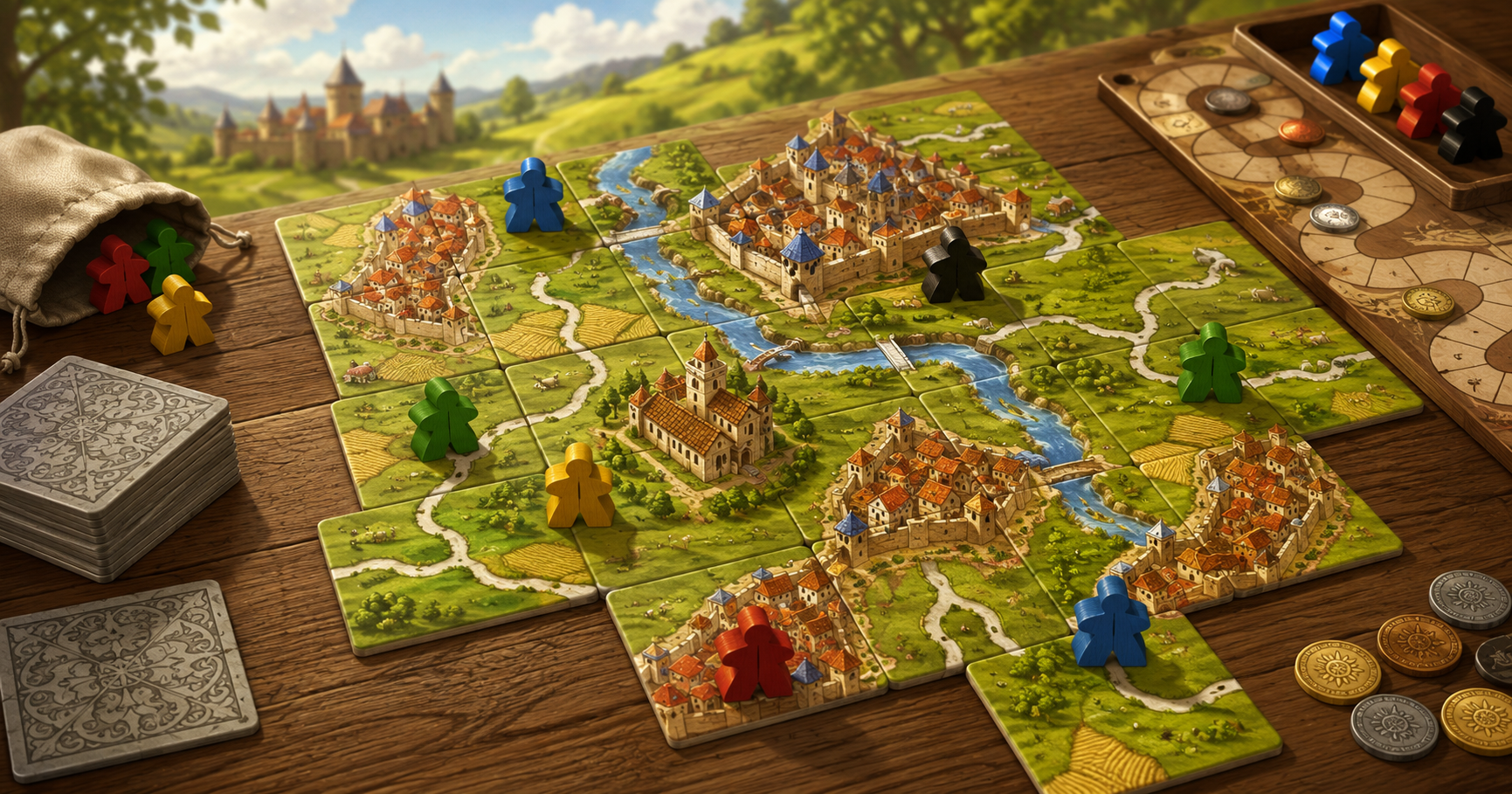 Carcassonne – säännöt, pelin kulku ja pisteytys