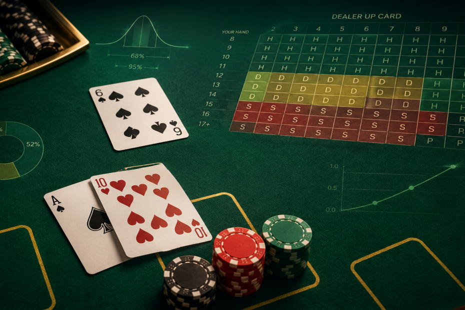 Blackjack-taulukko – perusstrategia ja todennäköisyydet