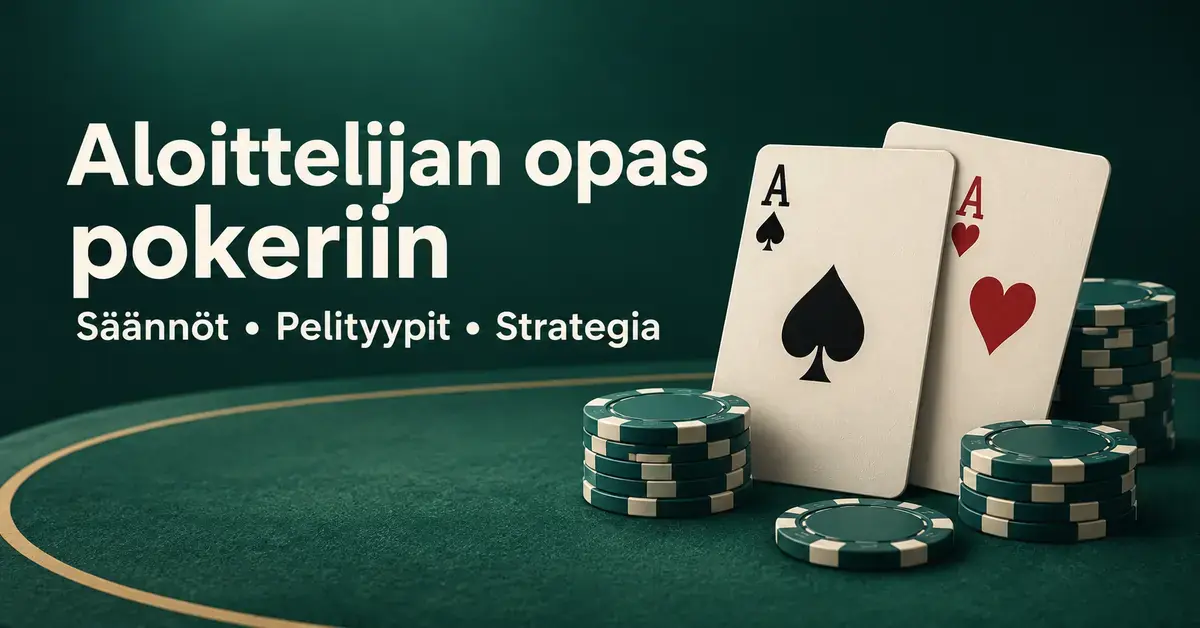 Aloittelijan opas pokeriin – näin opit säännöt, pelityypit ja strategian