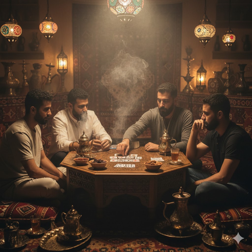 Arabialainen korttipeli: strateginen opas sääntöihin ja pelitaktiikoihin