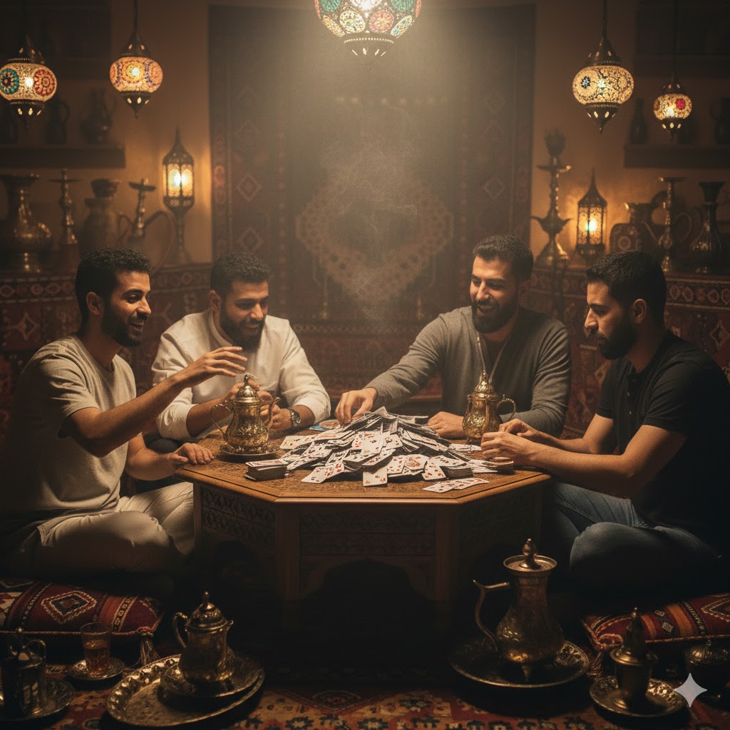 Arabialainen korttipeli: strateginen opas sääntöihin ja pelitaktiikoihin