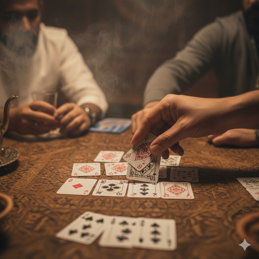 Arabialainen korttipeli: strateginen opas sääntöihin ja pelitaktiikoihin