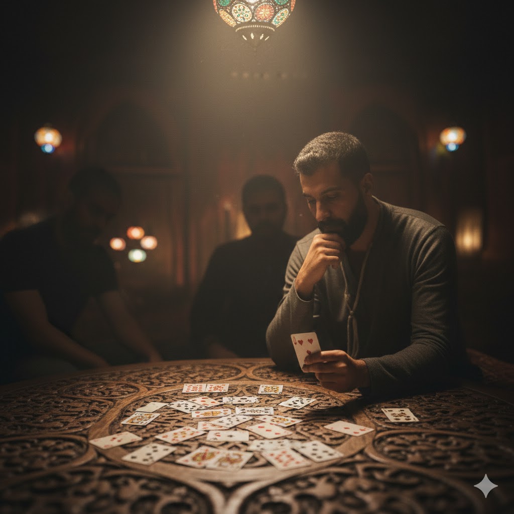 Arabialainen korttipeli: strateginen opas sääntöihin ja pelitaktiikoihin