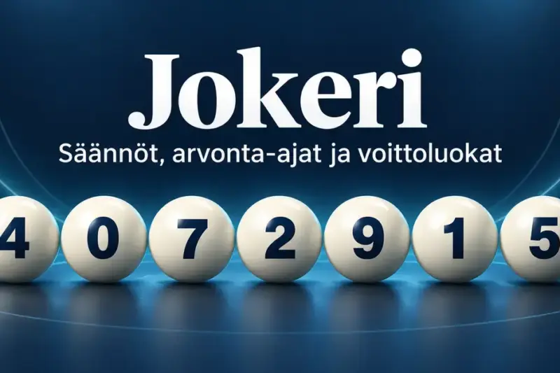 Jokeri – säännöt, arvonta-ajat ja voittoluokat
