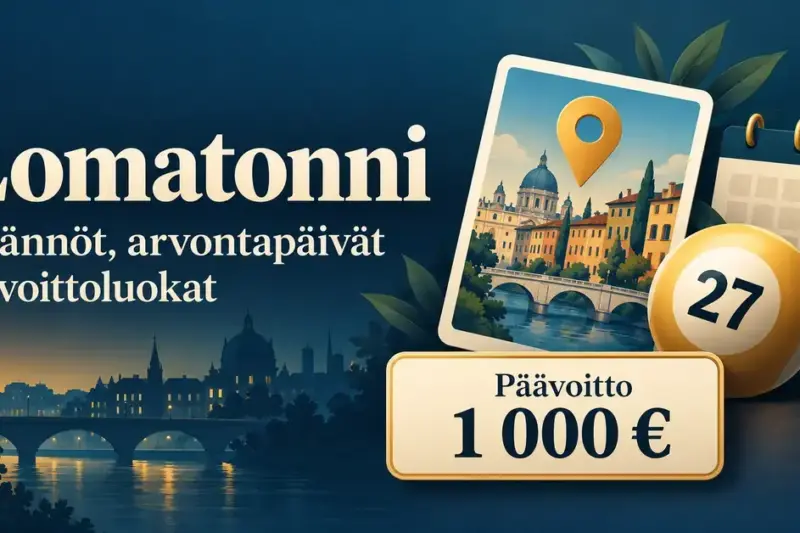 Lomatonni – säännöt, arvontapäivät ja voittoluokat