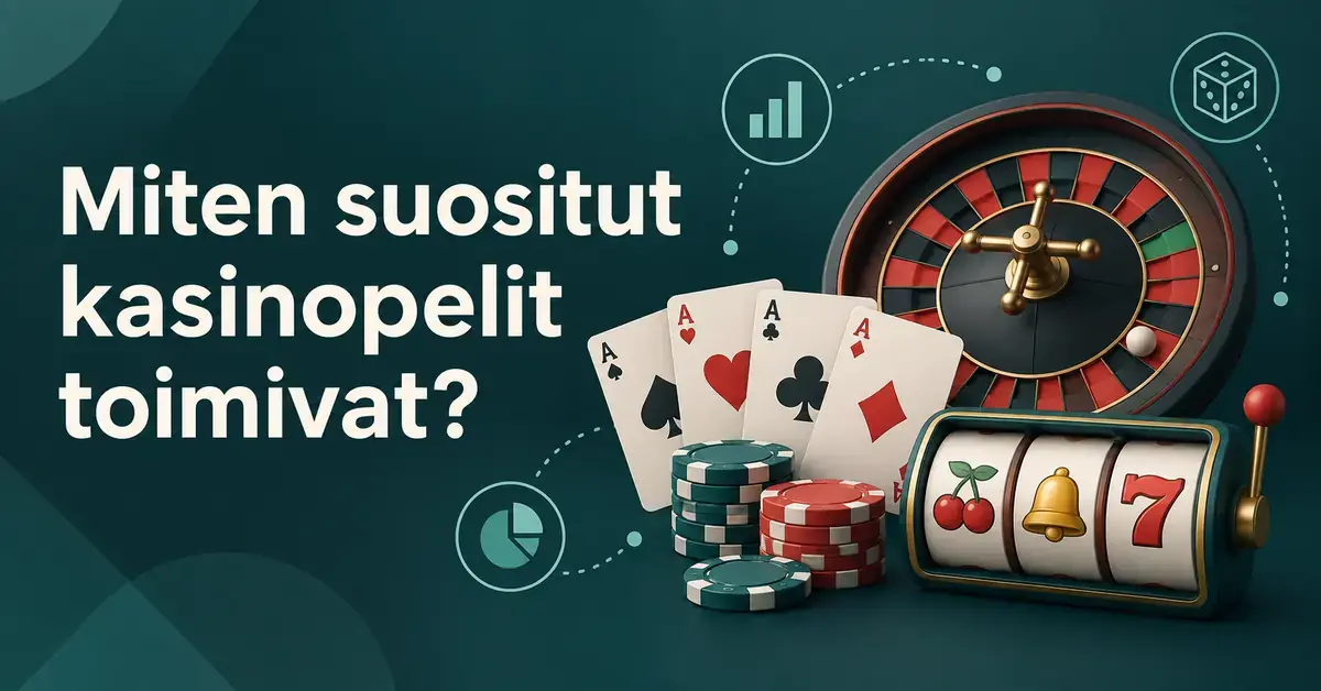 Miten suositut kasinopelit toimivat?
