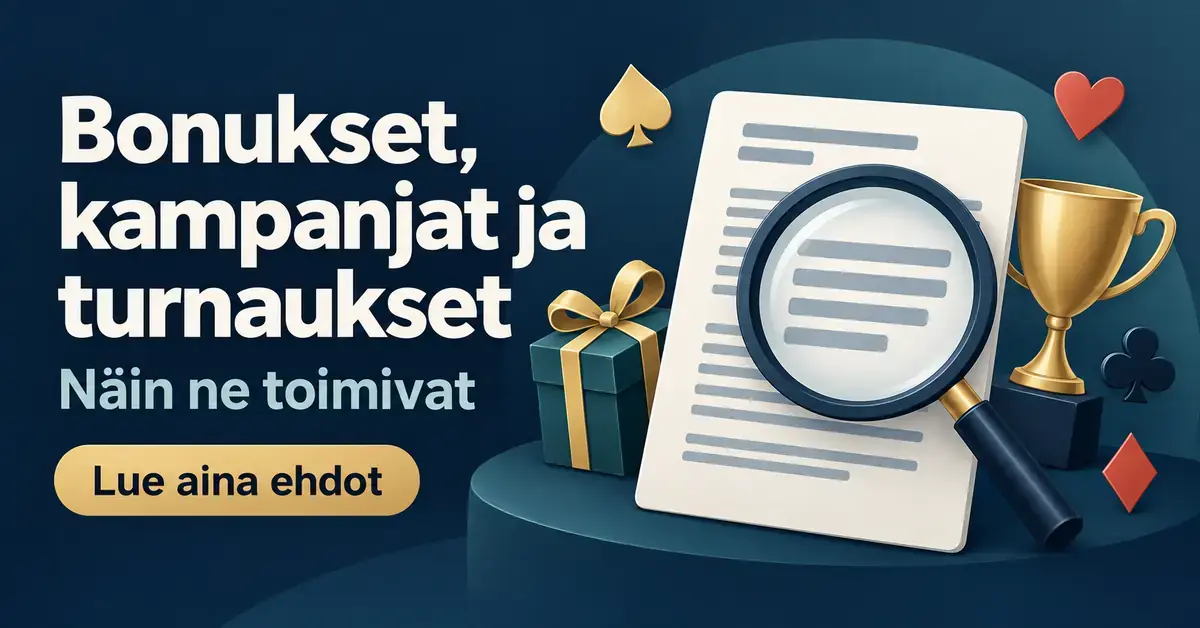 Nettikasinoiden bonukset, kampanjat ja turnaukset – näin ne toimivat