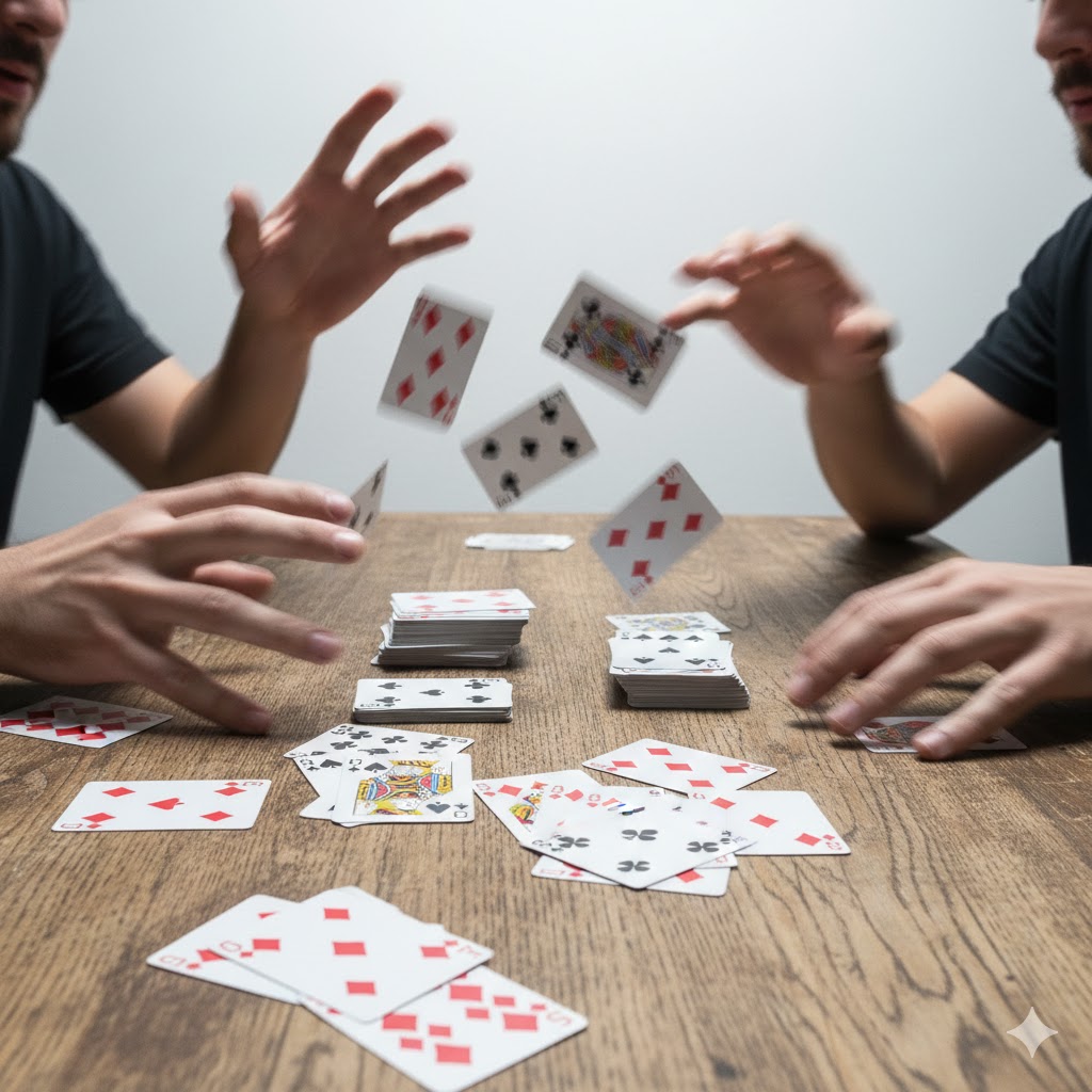 Stressi korttipeli: Nopeuden, reaktioiden ja sääntöjen täydellinen opas Stressi korttipeli: Nopeuden, reaktioiden ja sääntöjen täydellinen opas